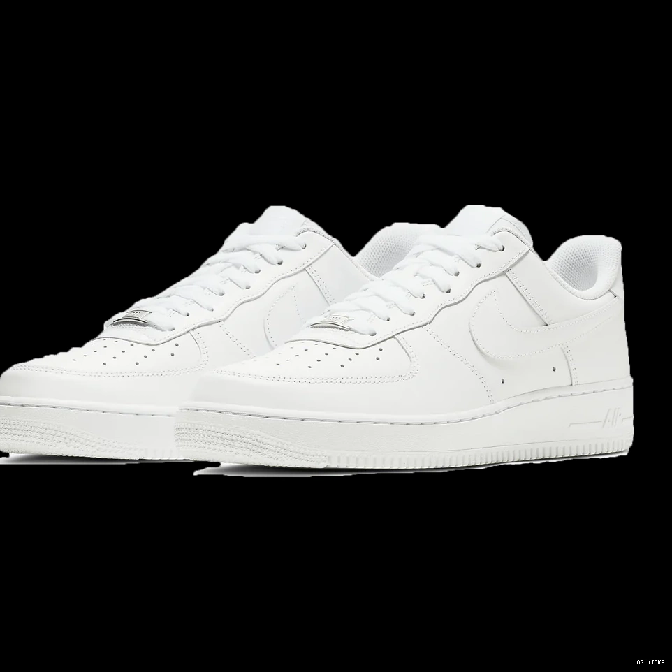 1 Nike White Air Force Triple Low '07' 0530